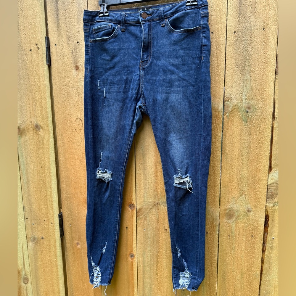 Vanilla star Distressed Blue Jeans for Women